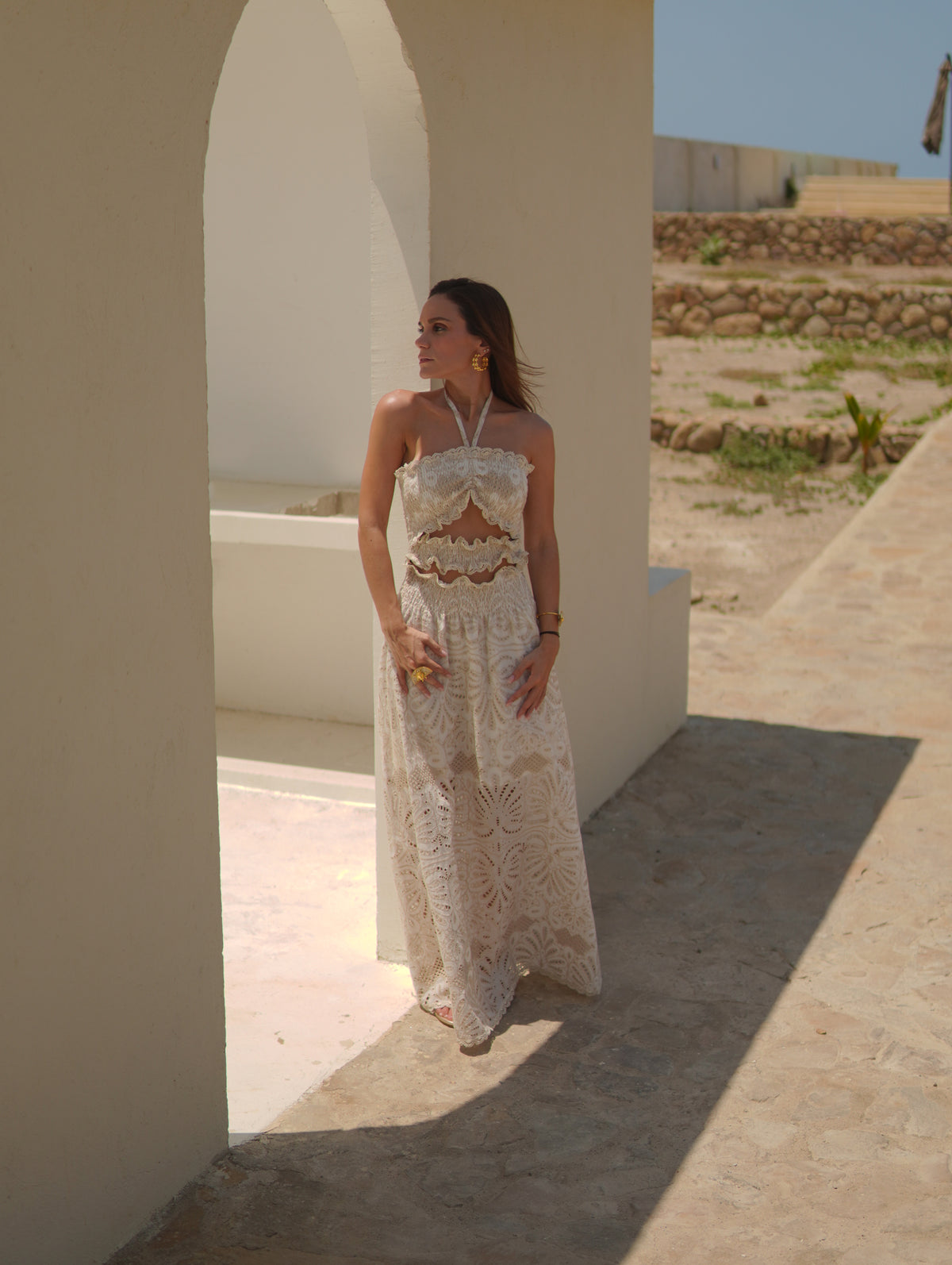 LORETTA IVORY DRESS
