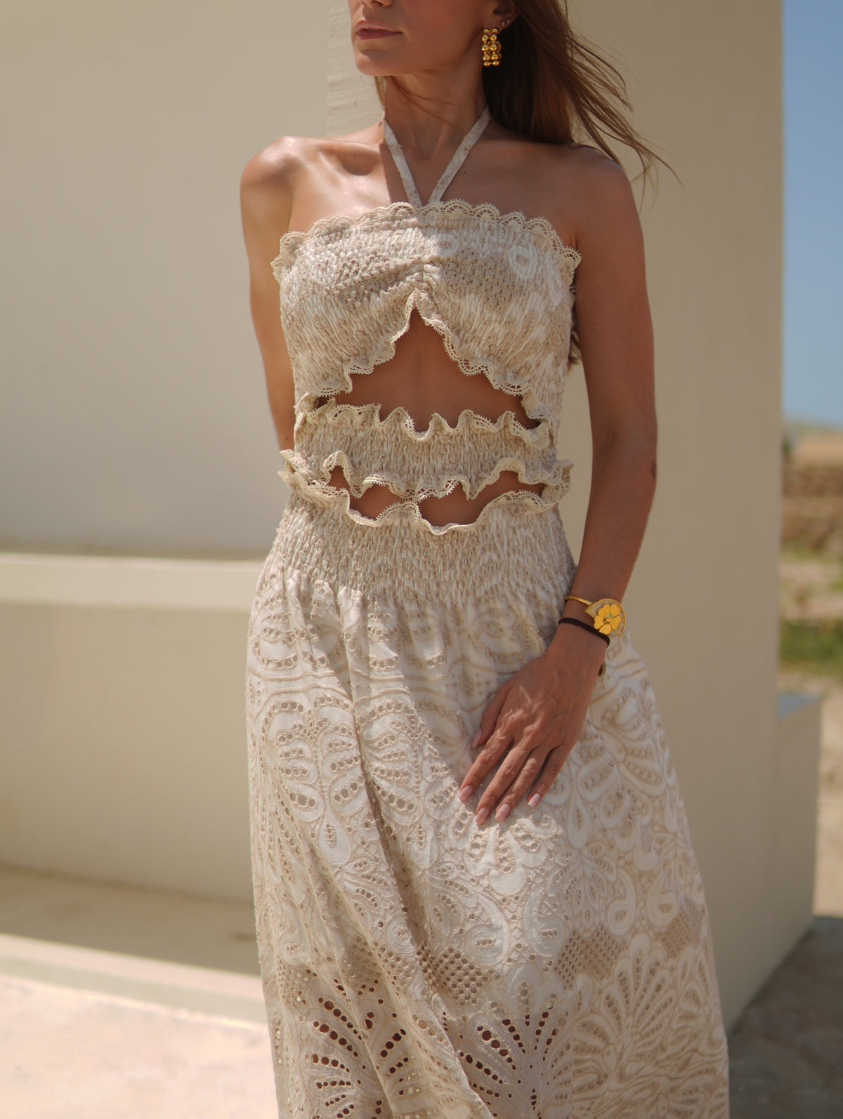 LORETTA IVORY DRESS