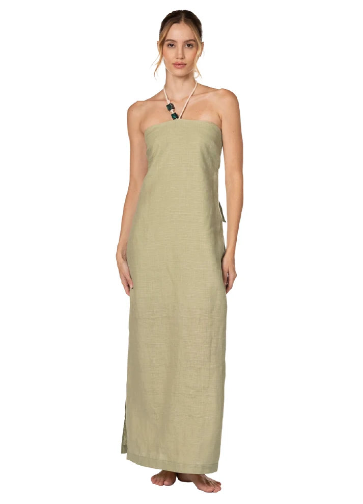 GREEN DREAMS ANKARA DRESS