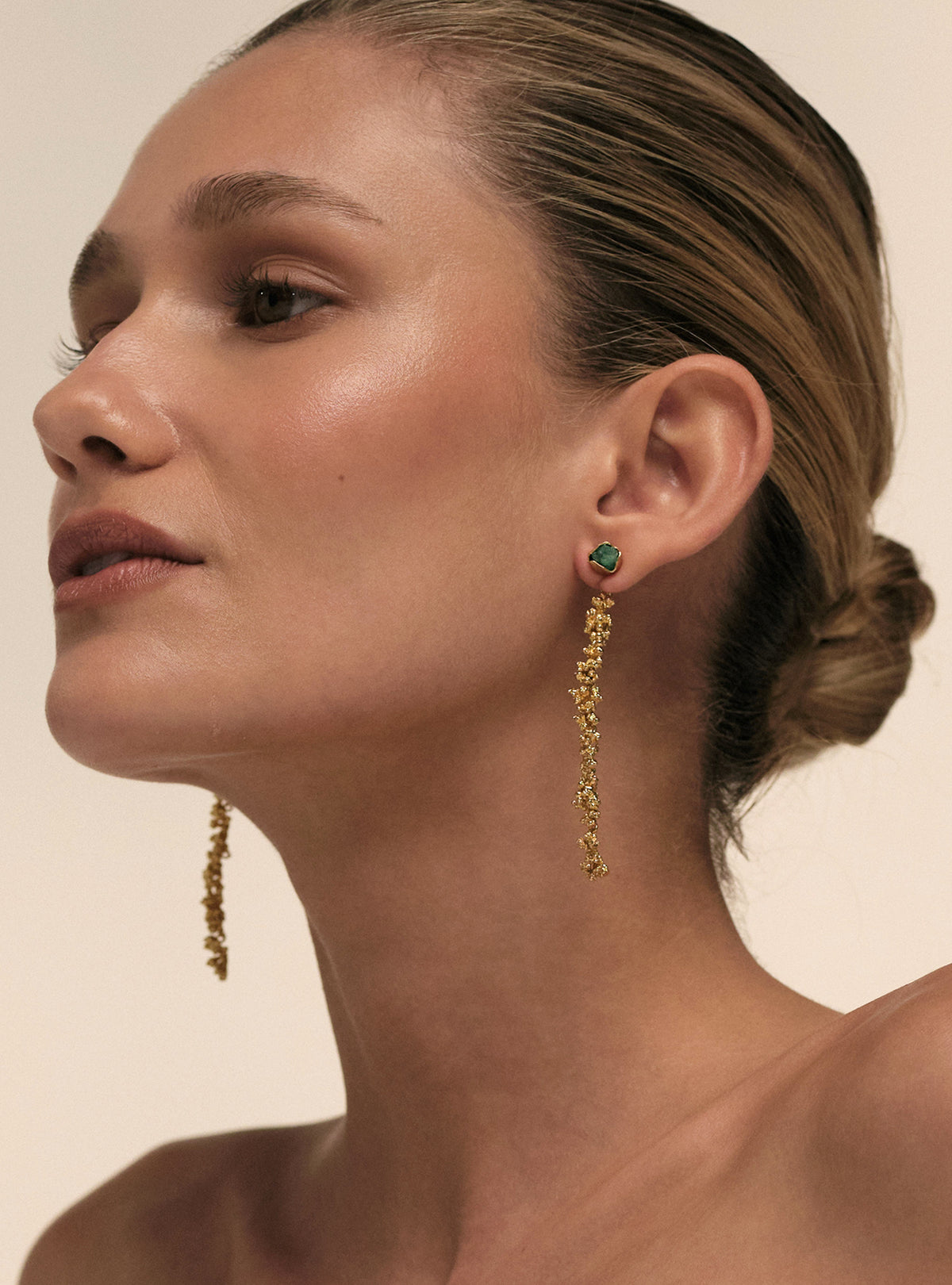 AURA FRONT-BACK LONG EARRINGS