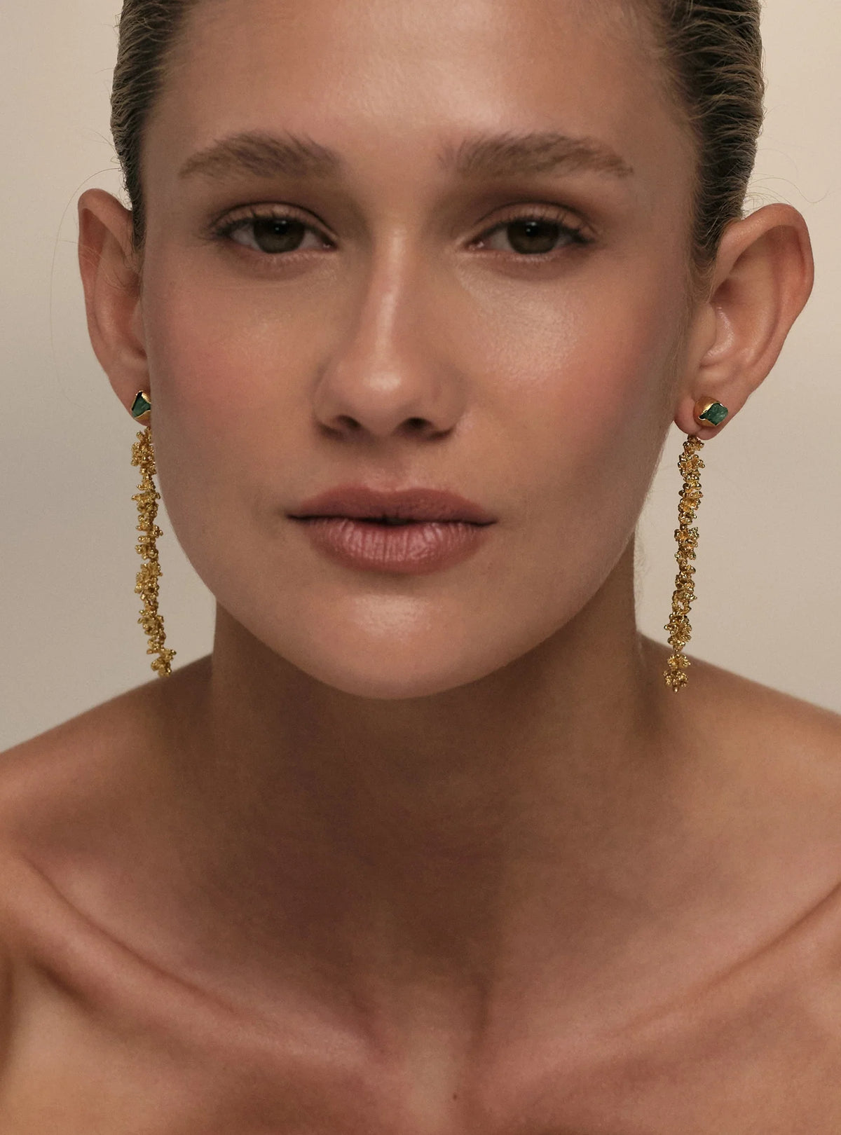 AURA FRONT-BACK LONG EARRINGS