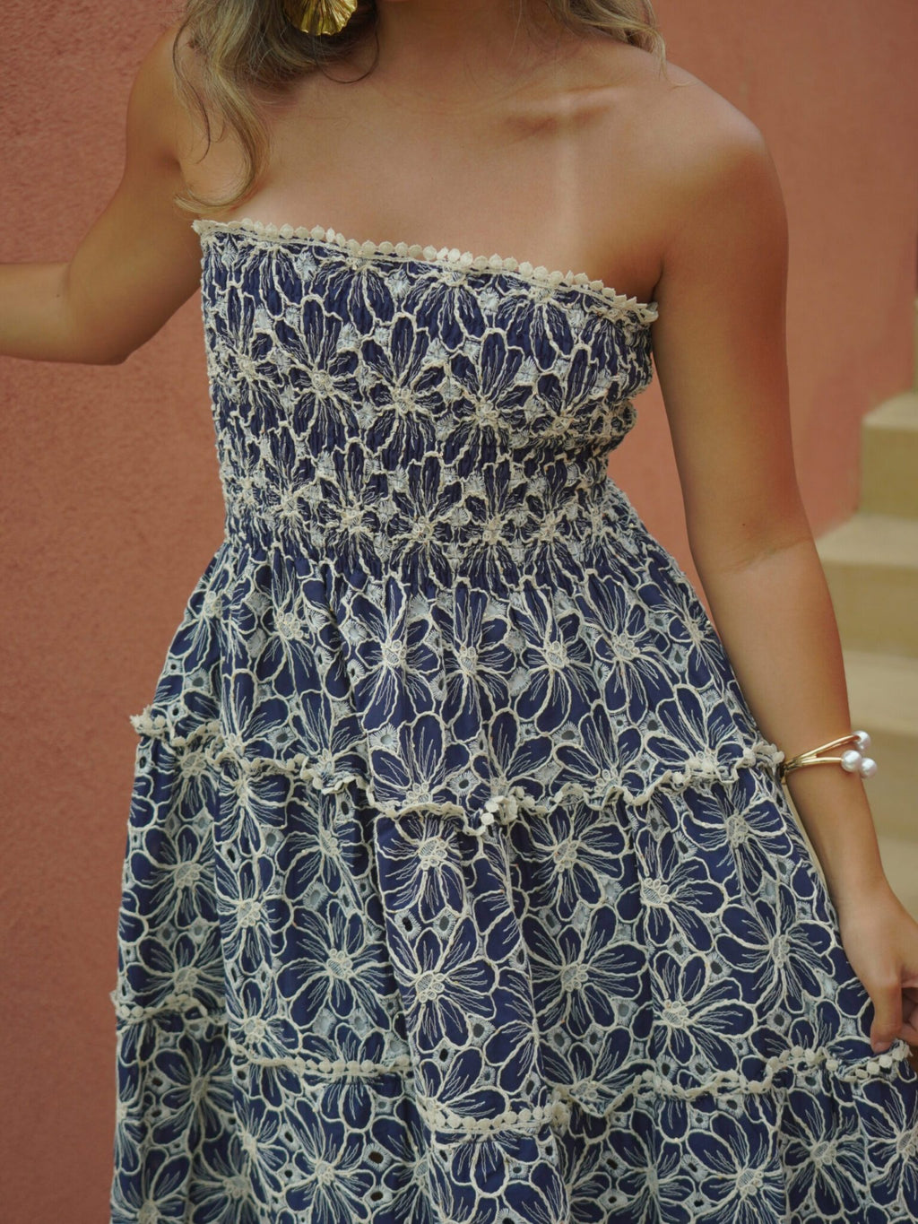 LUCI DRESS/SKIRT BLUE/FLOWERS