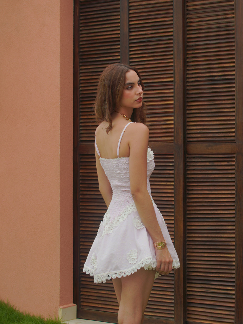 PAMELA FLORAL PINK DRESS