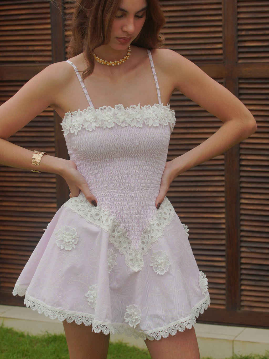 PAMELA FLORAL PINK DRESS