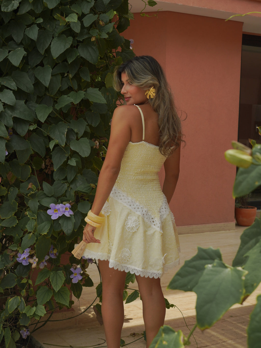 PAMELA FLORAL YELLOW DRESS