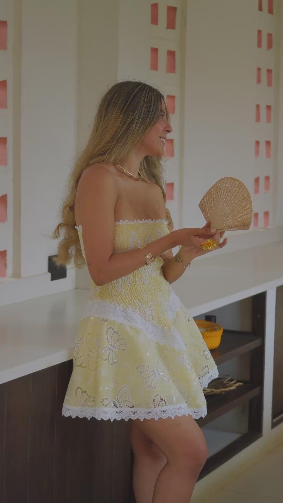 PAMELA MARIPOSA YELLOW DRESS