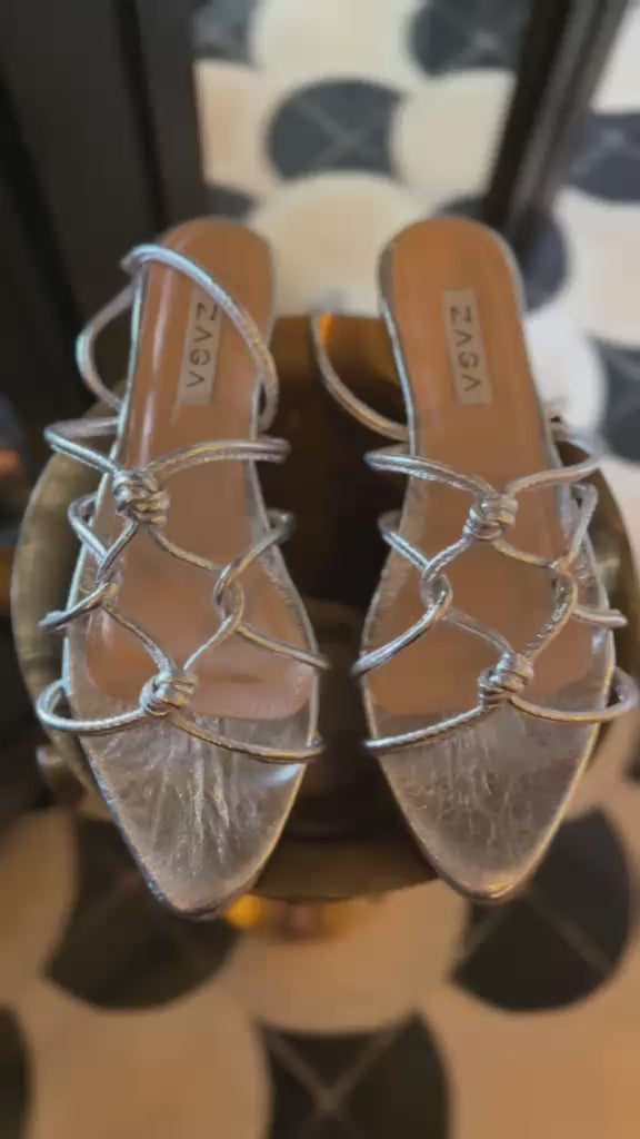 FLATS ROMA PLATEADO